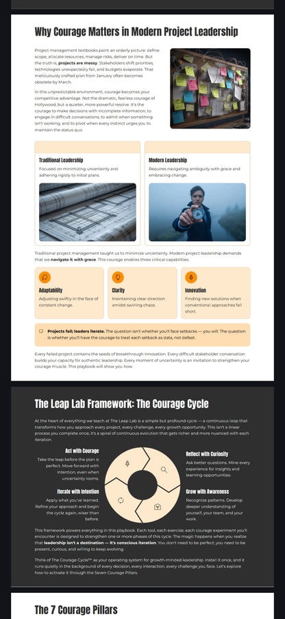 The Courageous PM Playbook